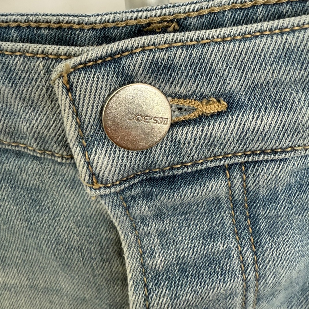 Joe's Jeans Blue High-Waisted Jean Shorts - Picture 3 of 5